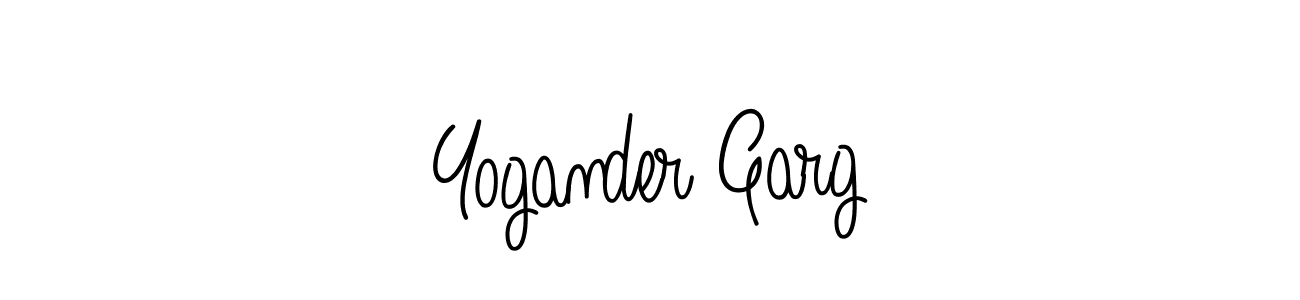 Create a beautiful signature design for name Yogander Garg. With this signature (Angelique-Rose-font-FFP) fonts, you can make a handwritten signature for free. Yogander Garg signature style 5 images and pictures png