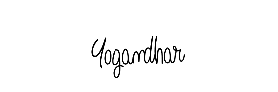 How to Draw Yogandhar signature style? Angelique-Rose-font-FFP is a latest design signature styles for name Yogandhar. Yogandhar signature style 5 images and pictures png