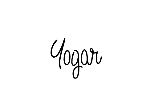 Design your own signature with our free online signature maker. With this signature software, you can create a handwritten (Angelique-Rose-font-FFP) signature for name Yogar. Yogar signature style 5 images and pictures png