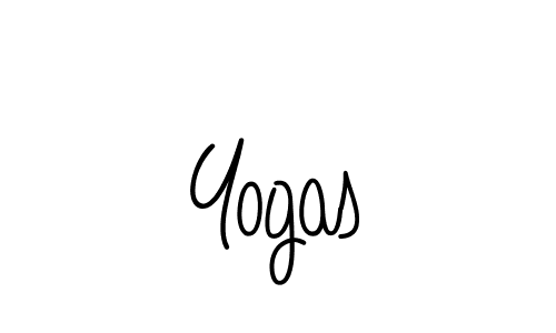 Design your own signature with our free online signature maker. With this signature software, you can create a handwritten (Angelique-Rose-font-FFP) signature for name Yogas. Yogas signature style 5 images and pictures png
