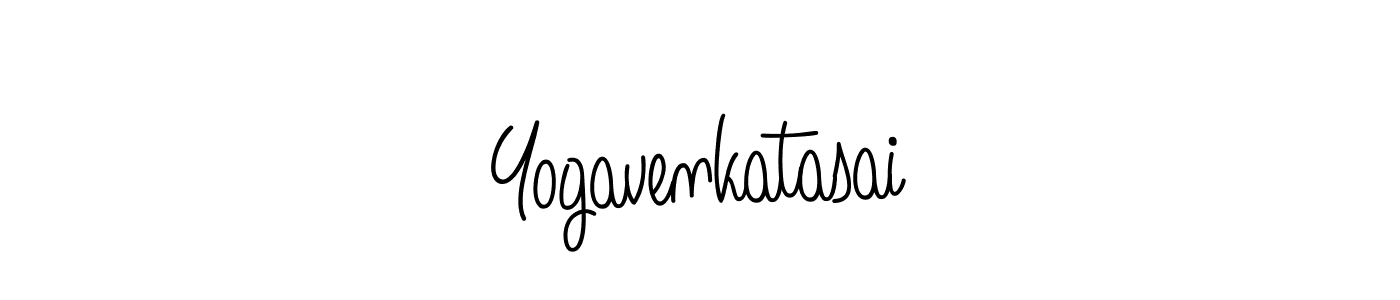 You should practise on your own different ways (Angelique-Rose-font-FFP) to write your name (Yogavenkatasai) in signature. don't let someone else do it for you. Yogavenkatasai signature style 5 images and pictures png