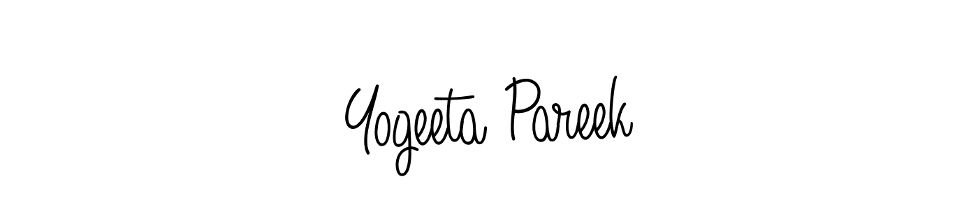 Angelique-Rose-font-FFP is a professional signature style that is perfect for those who want to add a touch of class to their signature. It is also a great choice for those who want to make their signature more unique. Get Yogeeta Pareek name to fancy signature for free. Yogeeta Pareek signature style 5 images and pictures png