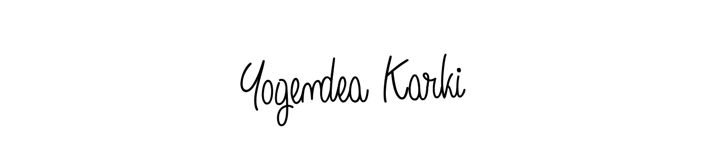 Here are the top 10 professional signature styles for the name Yogendea Karki. These are the best autograph styles you can use for your name. Yogendea Karki signature style 5 images and pictures png