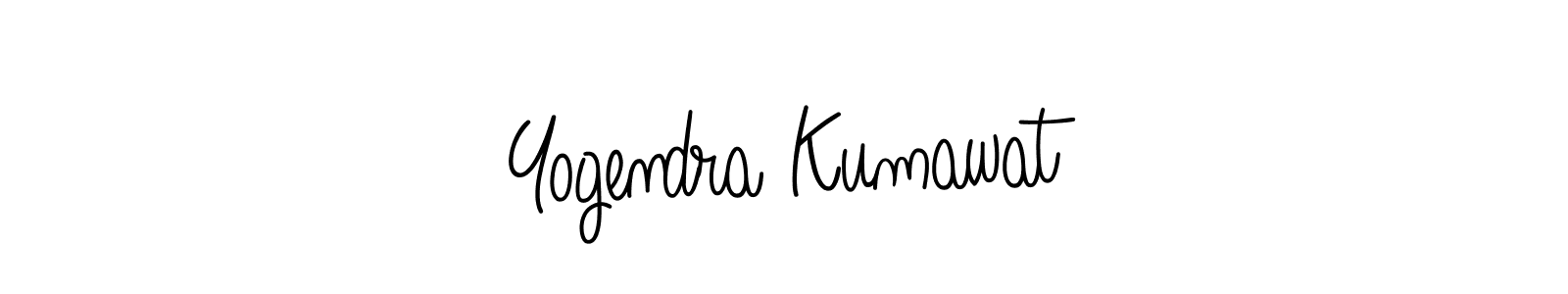 The best way (Angelique-Rose-font-FFP) to make a short signature is to pick only two or three words in your name. The name Yogendra Kumawat include a total of six letters. For converting this name. Yogendra Kumawat signature style 5 images and pictures png