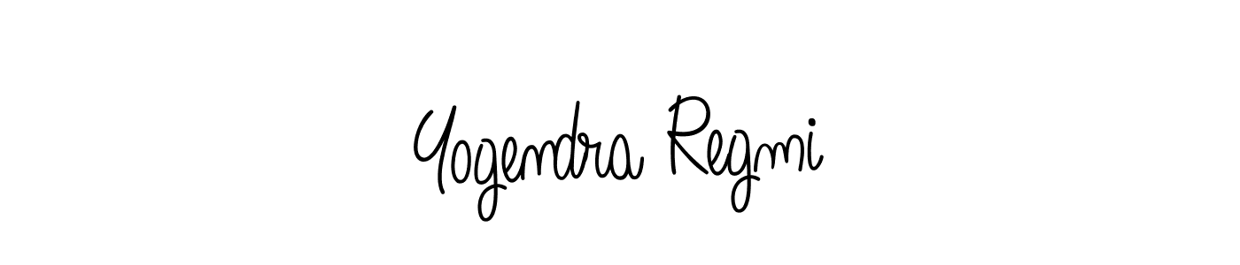 Create a beautiful signature design for name Yogendra Regmi. With this signature (Angelique-Rose-font-FFP) fonts, you can make a handwritten signature for free. Yogendra Regmi signature style 5 images and pictures png