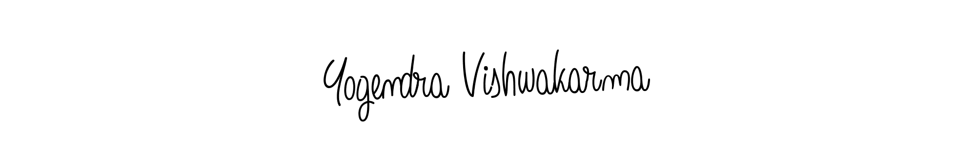 Make a beautiful signature design for name Yogendra Vishwakarma. With this signature (Angelique-Rose-font-FFP) style, you can create a handwritten signature for free. Yogendra Vishwakarma signature style 5 images and pictures png