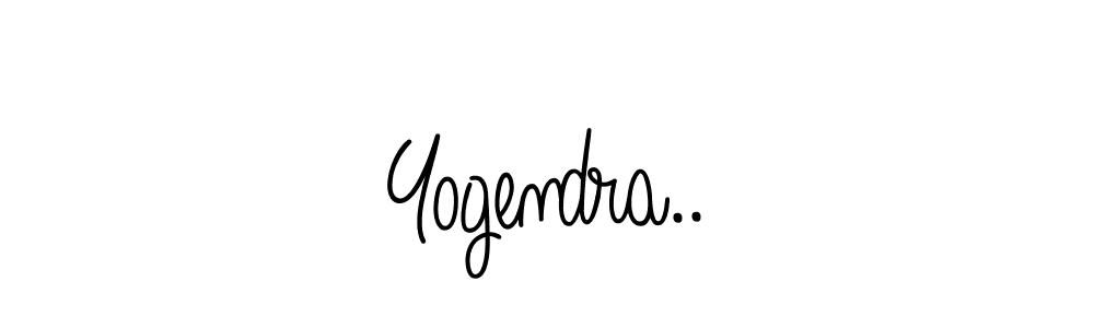 Create a beautiful signature design for name Yogendra... With this signature (Angelique-Rose-font-FFP) fonts, you can make a handwritten signature for free. Yogendra.. signature style 5 images and pictures png