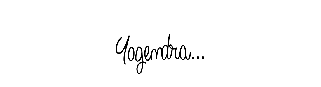 You should practise on your own different ways (Angelique-Rose-font-FFP) to write your name (Yogendra...) in signature. don't let someone else do it for you. Yogendra... signature style 5 images and pictures png