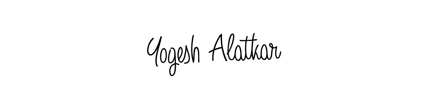 Once you've used our free online signature maker to create your best signature Angelique-Rose-font-FFP style, it's time to enjoy all of the benefits that Yogesh Alatkar name signing documents. Yogesh Alatkar signature style 5 images and pictures png