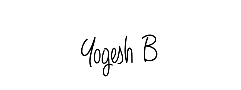Best and Professional Signature Style for Yogesh B. Angelique-Rose-font-FFP Best Signature Style Collection. Yogesh B signature style 5 images and pictures png