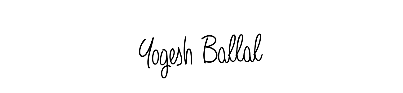 How to make Yogesh Ballal signature? Angelique-Rose-font-FFP is a professional autograph style. Create handwritten signature for Yogesh Ballal name. Yogesh Ballal signature style 5 images and pictures png