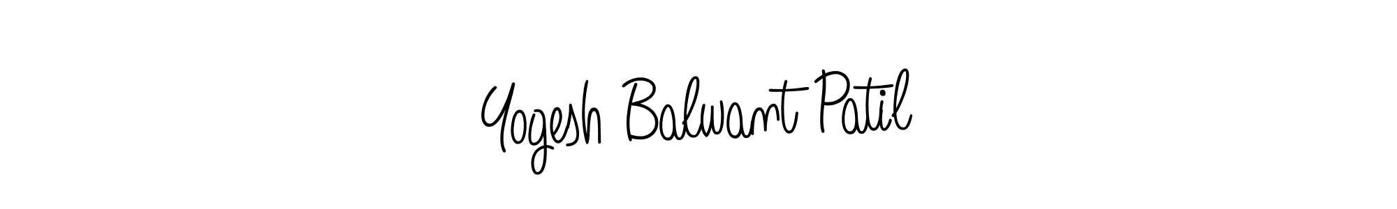 Design your own signature with our free online signature maker. With this signature software, you can create a handwritten (Angelique-Rose-font-FFP) signature for name Yogesh Balwant Patil. Yogesh Balwant Patil signature style 5 images and pictures png