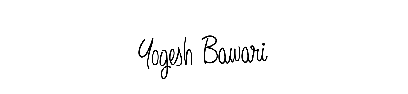 How to Draw Yogesh Bawari signature style? Angelique-Rose-font-FFP is a latest design signature styles for name Yogesh Bawari. Yogesh Bawari signature style 5 images and pictures png