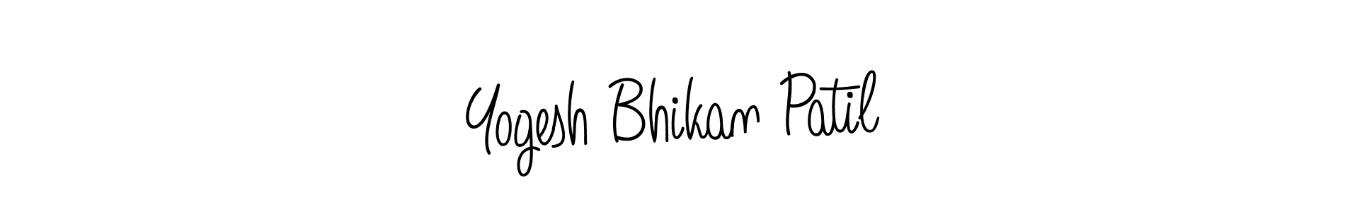 Use a signature maker to create a handwritten signature online. With this signature software, you can design (Angelique-Rose-font-FFP) your own signature for name Yogesh Bhikan Patil. Yogesh Bhikan Patil signature style 5 images and pictures png
