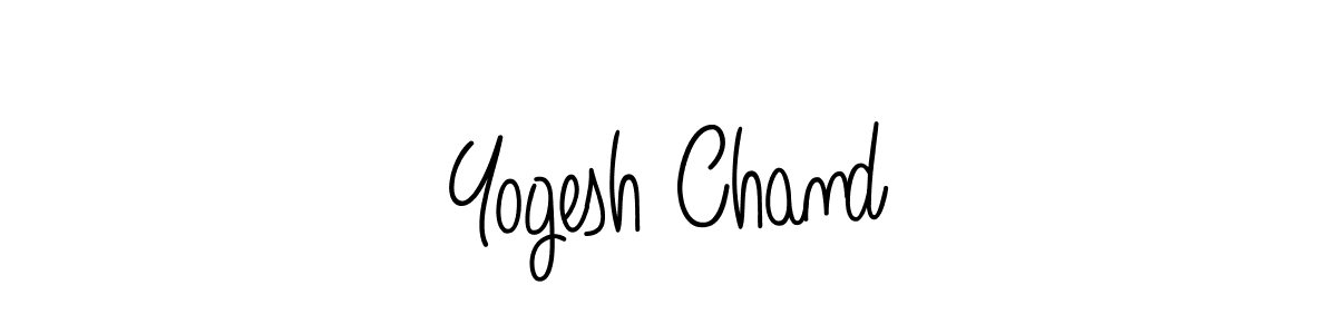 The best way (Angelique-Rose-font-FFP) to make a short signature is to pick only two or three words in your name. The name Yogesh Chand include a total of six letters. For converting this name. Yogesh Chand signature style 5 images and pictures png