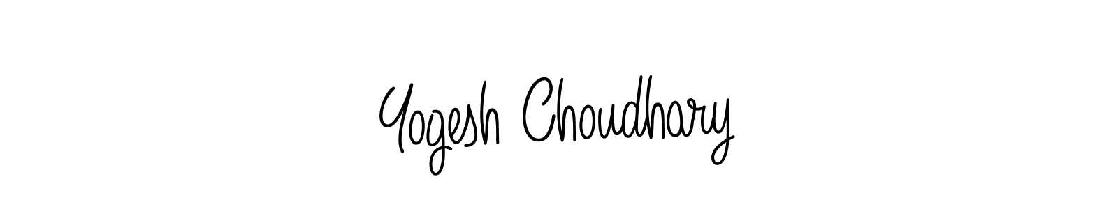 Make a short Yogesh Choudhary signature style. Manage your documents anywhere anytime using Angelique-Rose-font-FFP. Create and add eSignatures, submit forms, share and send files easily. Yogesh Choudhary signature style 5 images and pictures png