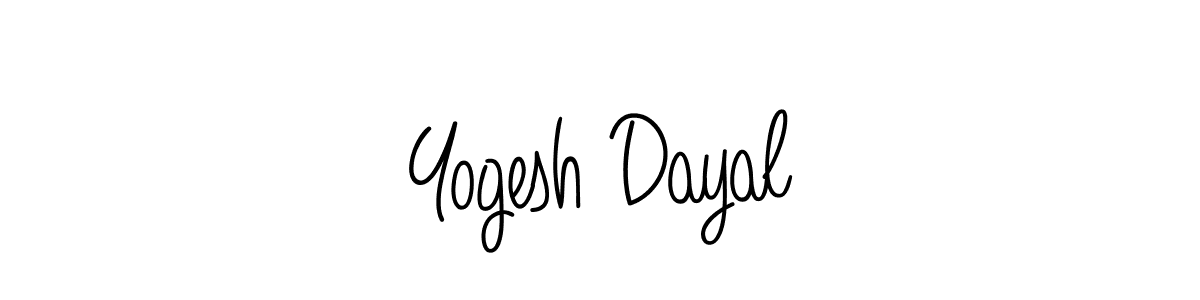 How to make Yogesh Dayal signature? Angelique-Rose-font-FFP is a professional autograph style. Create handwritten signature for Yogesh Dayal name. Yogesh Dayal signature style 5 images and pictures png