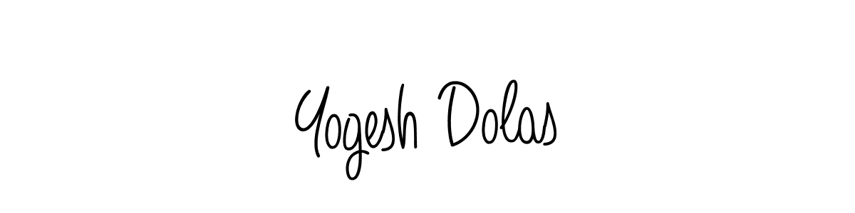 How to Draw Yogesh Dolas signature style? Angelique-Rose-font-FFP is a latest design signature styles for name Yogesh Dolas. Yogesh Dolas signature style 5 images and pictures png