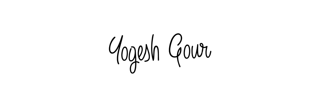 Create a beautiful signature design for name Yogesh Gour. With this signature (Angelique-Rose-font-FFP) fonts, you can make a handwritten signature for free. Yogesh Gour signature style 5 images and pictures png