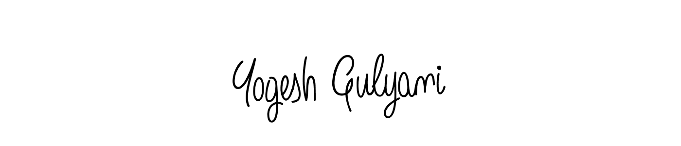 How to Draw Yogesh Gulyani signature style? Angelique-Rose-font-FFP is a latest design signature styles for name Yogesh Gulyani. Yogesh Gulyani signature style 5 images and pictures png