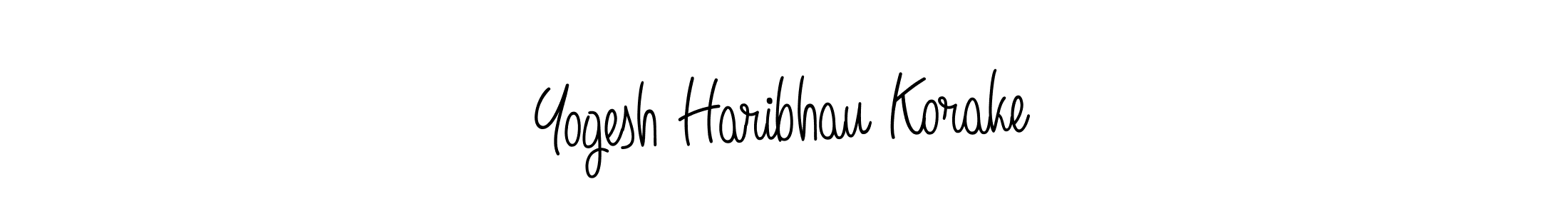 Also we have Yogesh Haribhau Korake name is the best signature style. Create professional handwritten signature collection using Angelique-Rose-font-FFP autograph style. Yogesh Haribhau Korake signature style 5 images and pictures png