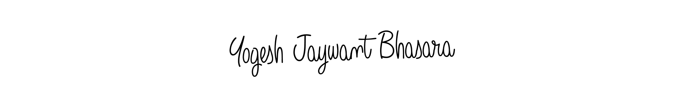 You should practise on your own different ways (Angelique-Rose-font-FFP) to write your name (Yogesh Jaywant Bhasara) in signature. don't let someone else do it for you. Yogesh Jaywant Bhasara signature style 5 images and pictures png