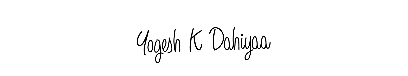How to Draw Yogesh K Dahiyaa signature style? Angelique-Rose-font-FFP is a latest design signature styles for name Yogesh K Dahiyaa. Yogesh K Dahiyaa signature style 5 images and pictures png