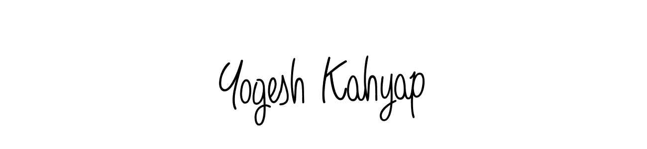 How to Draw Yogesh Kahyap signature style? Angelique-Rose-font-FFP is a latest design signature styles for name Yogesh Kahyap. Yogesh Kahyap signature style 5 images and pictures png