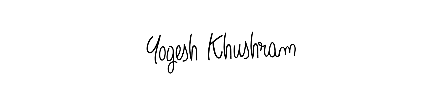 It looks lik you need a new signature style for name Yogesh Khushram. Design unique handwritten (Angelique-Rose-font-FFP) signature with our free signature maker in just a few clicks. Yogesh Khushram signature style 5 images and pictures png