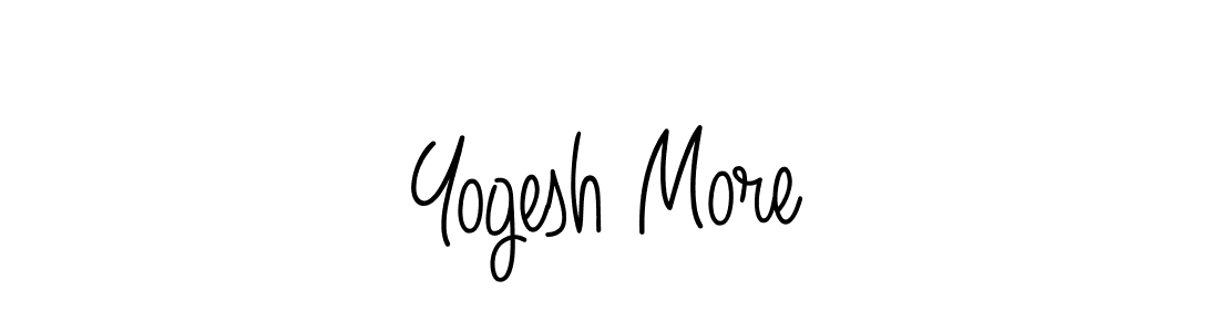 Design your own signature with our free online signature maker. With this signature software, you can create a handwritten (Angelique-Rose-font-FFP) signature for name Yogesh More. Yogesh More signature style 5 images and pictures png