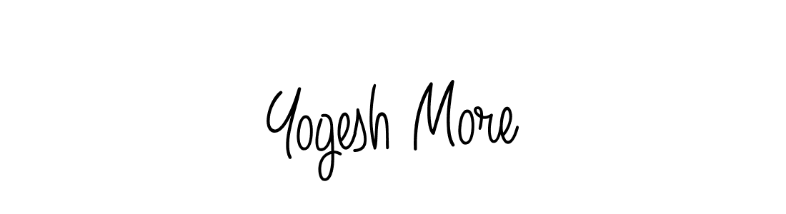 Design your own signature with our free online signature maker. With this signature software, you can create a handwritten (Angelique-Rose-font-FFP) signature for name Yogesh More. Yogesh More signature style 5 images and pictures png