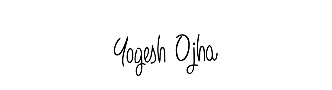 Use a signature maker to create a handwritten signature online. With this signature software, you can design (Angelique-Rose-font-FFP) your own signature for name Yogesh Ojha. Yogesh Ojha signature style 5 images and pictures png
