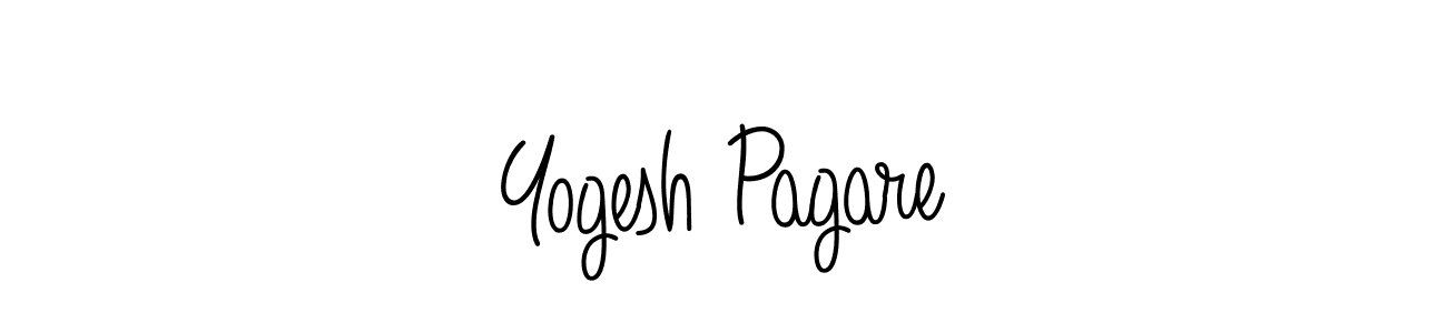How to make Yogesh Pagare signature? Angelique-Rose-font-FFP is a professional autograph style. Create handwritten signature for Yogesh Pagare name. Yogesh Pagare signature style 5 images and pictures png