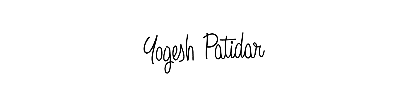 How to make Yogesh Patidar name signature. Use Angelique-Rose-font-FFP style for creating short signs online. This is the latest handwritten sign. Yogesh Patidar signature style 5 images and pictures png