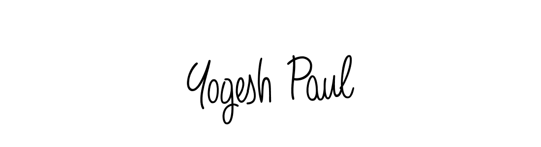 Make a beautiful signature design for name Yogesh Paul. With this signature (Angelique-Rose-font-FFP) style, you can create a handwritten signature for free. Yogesh Paul signature style 5 images and pictures png