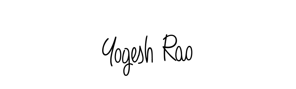The best way (Angelique-Rose-font-FFP) to make a short signature is to pick only two or three words in your name. The name Yogesh Rao include a total of six letters. For converting this name. Yogesh Rao signature style 5 images and pictures png