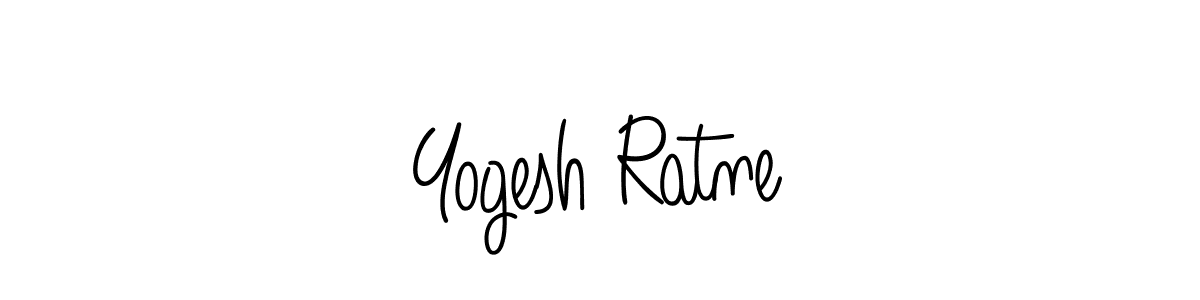 How to Draw Yogesh Ratne signature style? Angelique-Rose-font-FFP is a latest design signature styles for name Yogesh Ratne. Yogesh Ratne signature style 5 images and pictures png