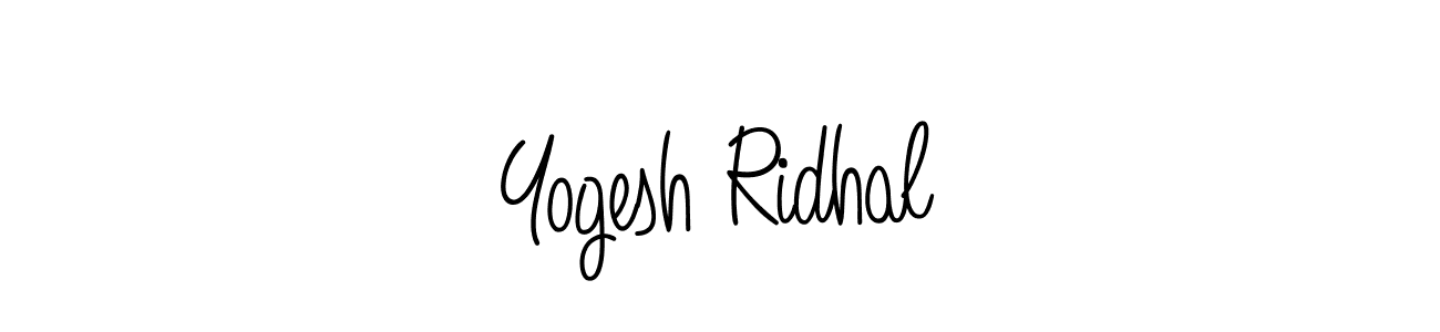 How to make Yogesh Ridhal signature? Angelique-Rose-font-FFP is a professional autograph style. Create handwritten signature for Yogesh Ridhal name. Yogesh Ridhal signature style 5 images and pictures png