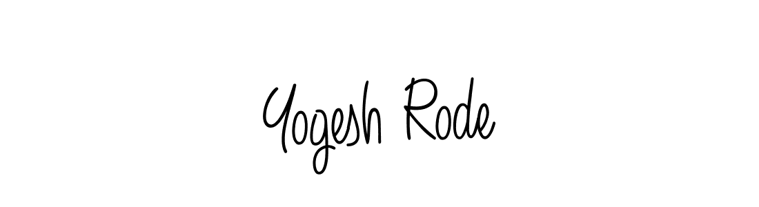 Make a beautiful signature design for name Yogesh Rode. With this signature (Angelique-Rose-font-FFP) style, you can create a handwritten signature for free. Yogesh Rode signature style 5 images and pictures png