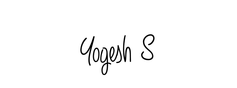 How to Draw Yogesh S signature style? Angelique-Rose-font-FFP is a latest design signature styles for name Yogesh S. Yogesh S signature style 5 images and pictures png