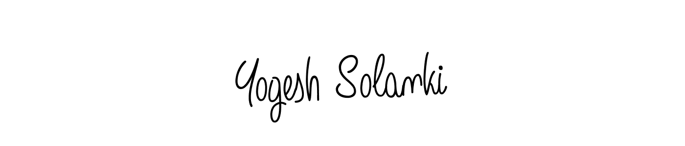 How to make Yogesh Solanki signature? Angelique-Rose-font-FFP is a professional autograph style. Create handwritten signature for Yogesh Solanki name. Yogesh Solanki signature style 5 images and pictures png