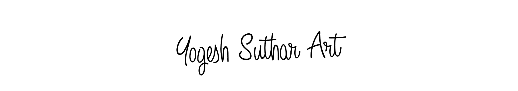 if you are searching for the best signature style for your name Yogesh Suthar Art. so please give up your signature search. here we have designed multiple signature styles  using Angelique-Rose-font-FFP. Yogesh Suthar Art signature style 5 images and pictures png