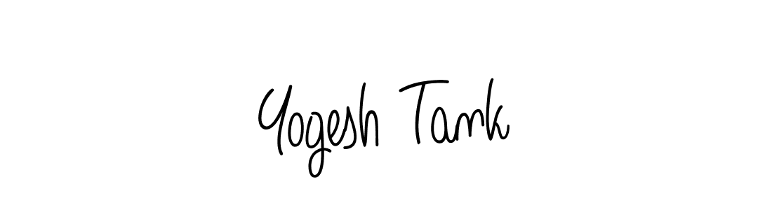 Create a beautiful signature design for name Yogesh Tank. With this signature (Angelique-Rose-font-FFP) fonts, you can make a handwritten signature for free. Yogesh Tank signature style 5 images and pictures png