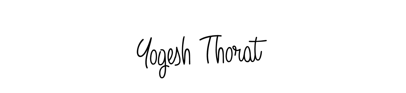 Make a short Yogesh Thorat signature style. Manage your documents anywhere anytime using Angelique-Rose-font-FFP. Create and add eSignatures, submit forms, share and send files easily. Yogesh Thorat signature style 5 images and pictures png