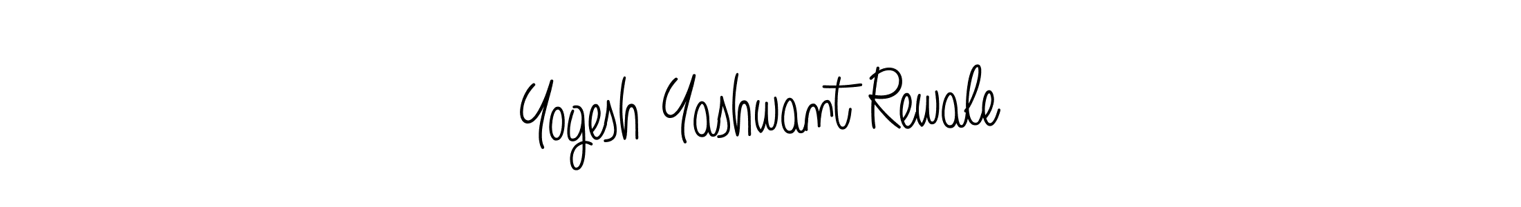 Design your own signature with our free online signature maker. With this signature software, you can create a handwritten (Angelique-Rose-font-FFP) signature for name Yogesh Yashwant Rewale. Yogesh Yashwant Rewale signature style 5 images and pictures png