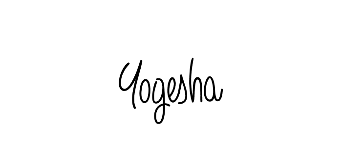 How to Draw Yogesha signature style? Angelique-Rose-font-FFP is a latest design signature styles for name Yogesha. Yogesha signature style 5 images and pictures png