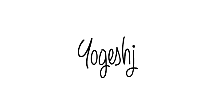 Yogeshj stylish signature style. Best Handwritten Sign (Angelique-Rose-font-FFP) for my name. Handwritten Signature Collection Ideas for my name Yogeshj. Yogeshj signature style 5 images and pictures png