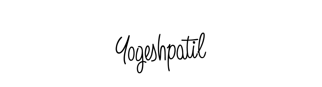 Create a beautiful signature design for name Yogeshpatil. With this signature (Angelique-Rose-font-FFP) fonts, you can make a handwritten signature for free. Yogeshpatil signature style 5 images and pictures png