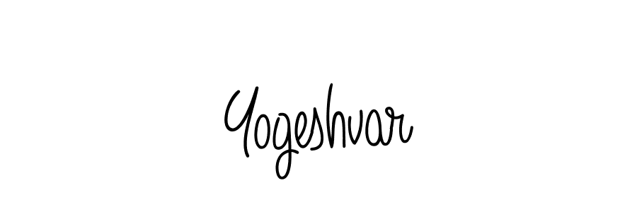 Yogeshvar stylish signature style. Best Handwritten Sign (Angelique-Rose-font-FFP) for my name. Handwritten Signature Collection Ideas for my name Yogeshvar. Yogeshvar signature style 5 images and pictures png