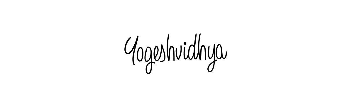 Yogeshvidhya stylish signature style. Best Handwritten Sign (Angelique-Rose-font-FFP) for my name. Handwritten Signature Collection Ideas for my name Yogeshvidhya. Yogeshvidhya signature style 5 images and pictures png